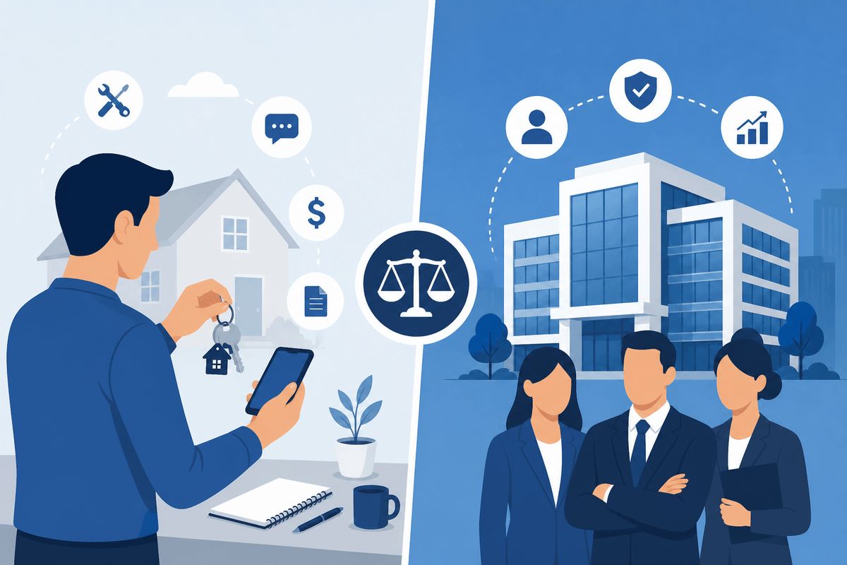 Auto-administrare vs firmă property management — comparativ costuri