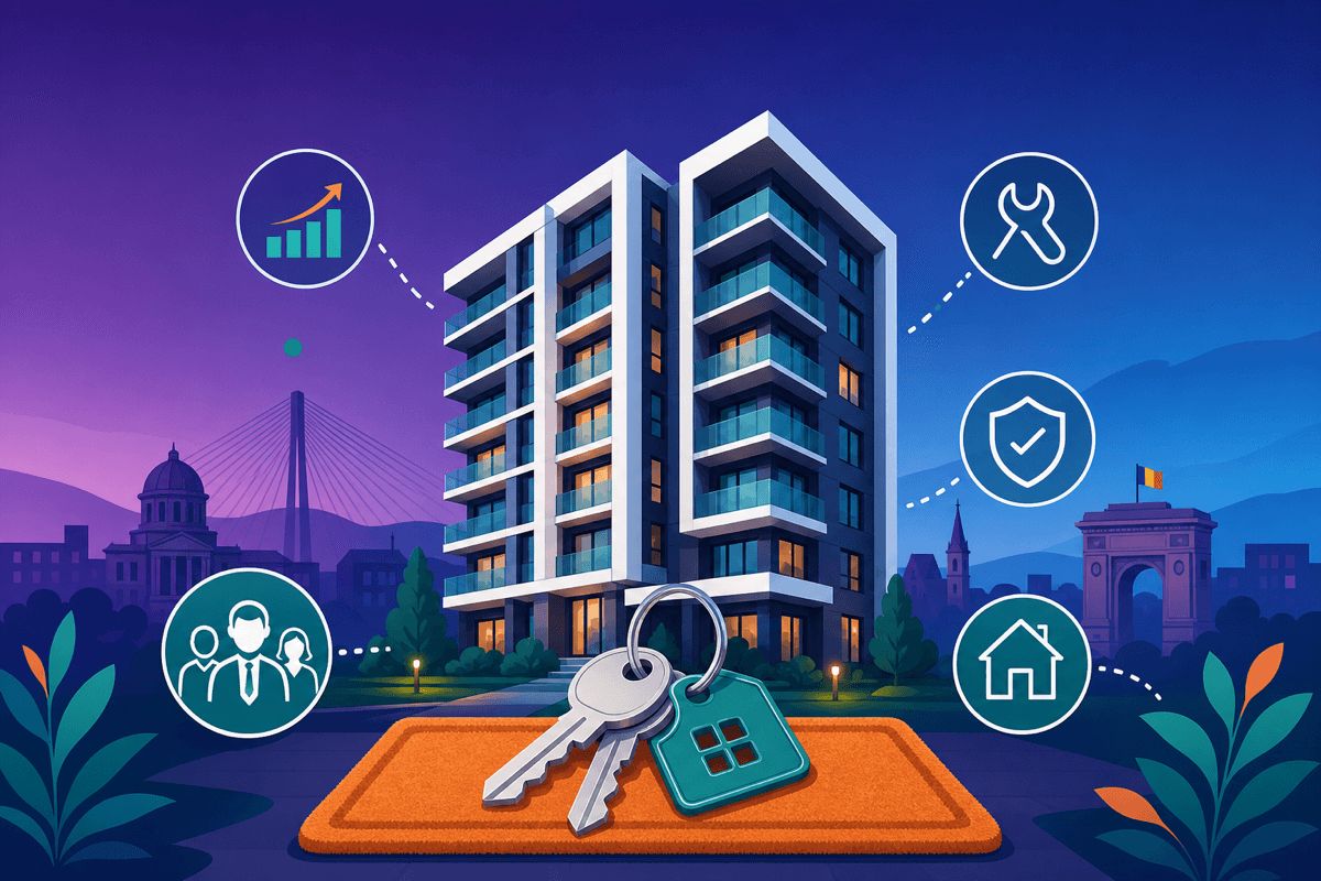 Build to rent apartamente noi România închiriere