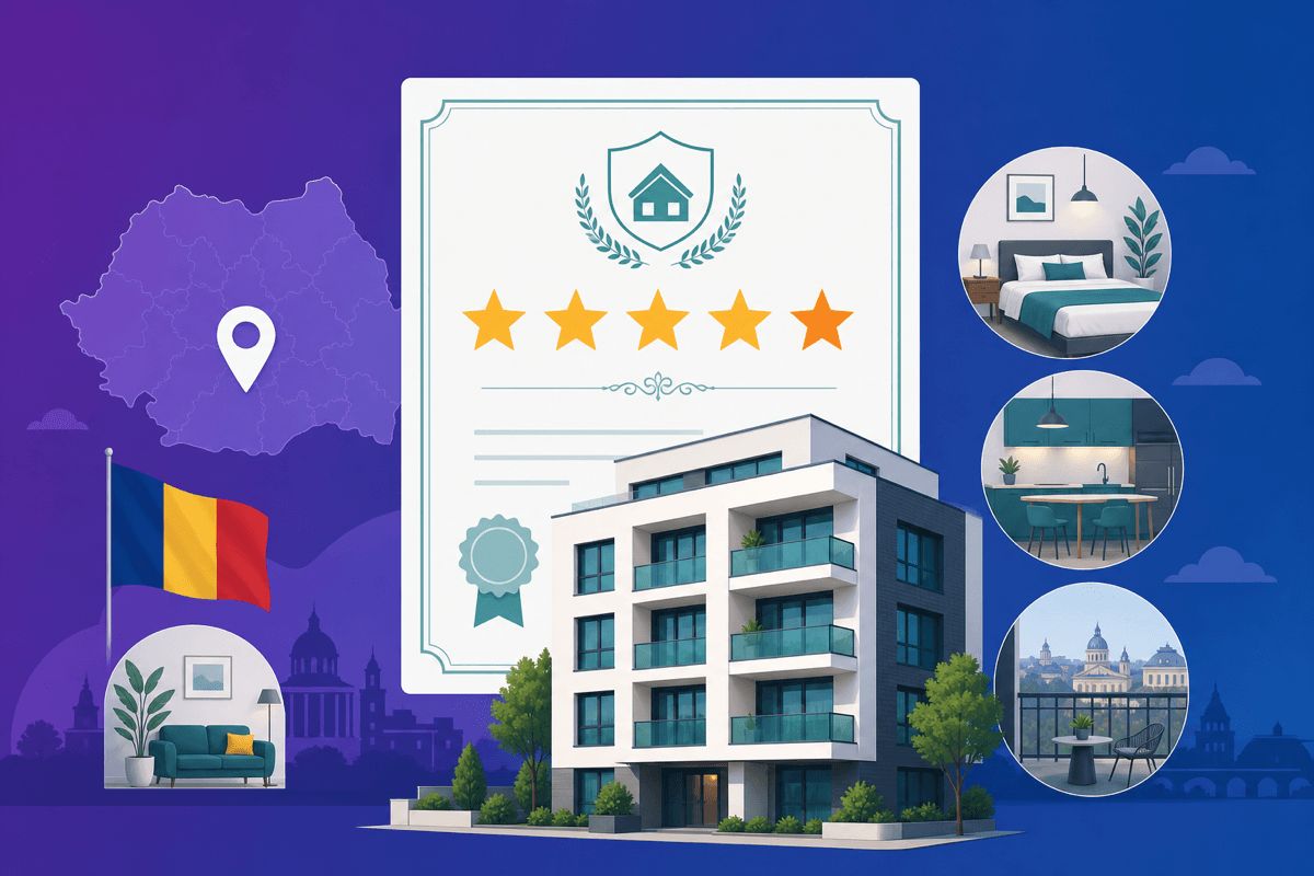 Certificat clasificare turistică apartament închiriat