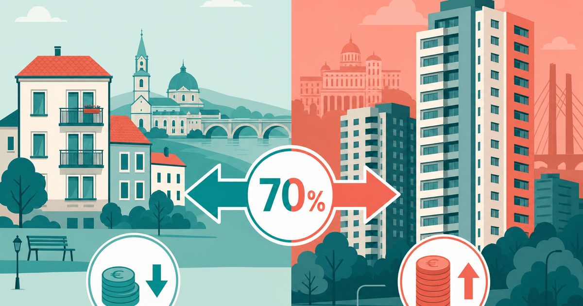 Chirii ieftine în Arad și Oradea vs București în 2026