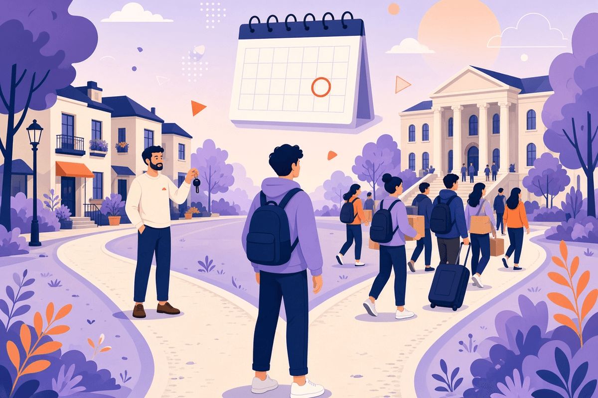 Septembrie vs august — când negociezi chiria de student în 2026