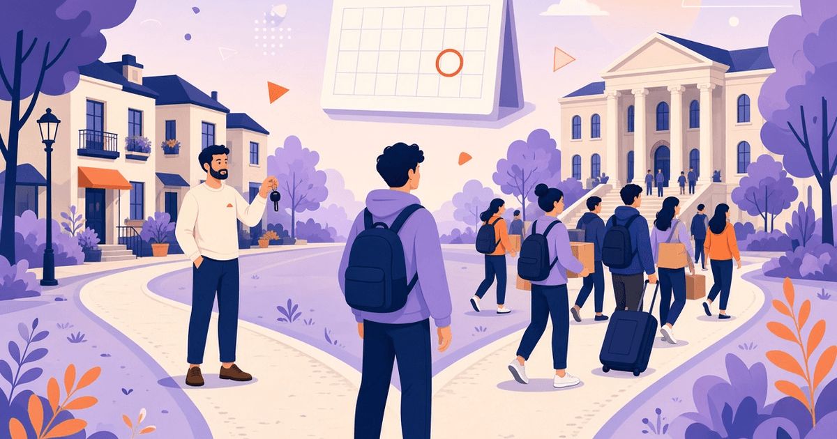 Septembrie vs august — când negociezi chiria de student în 2026