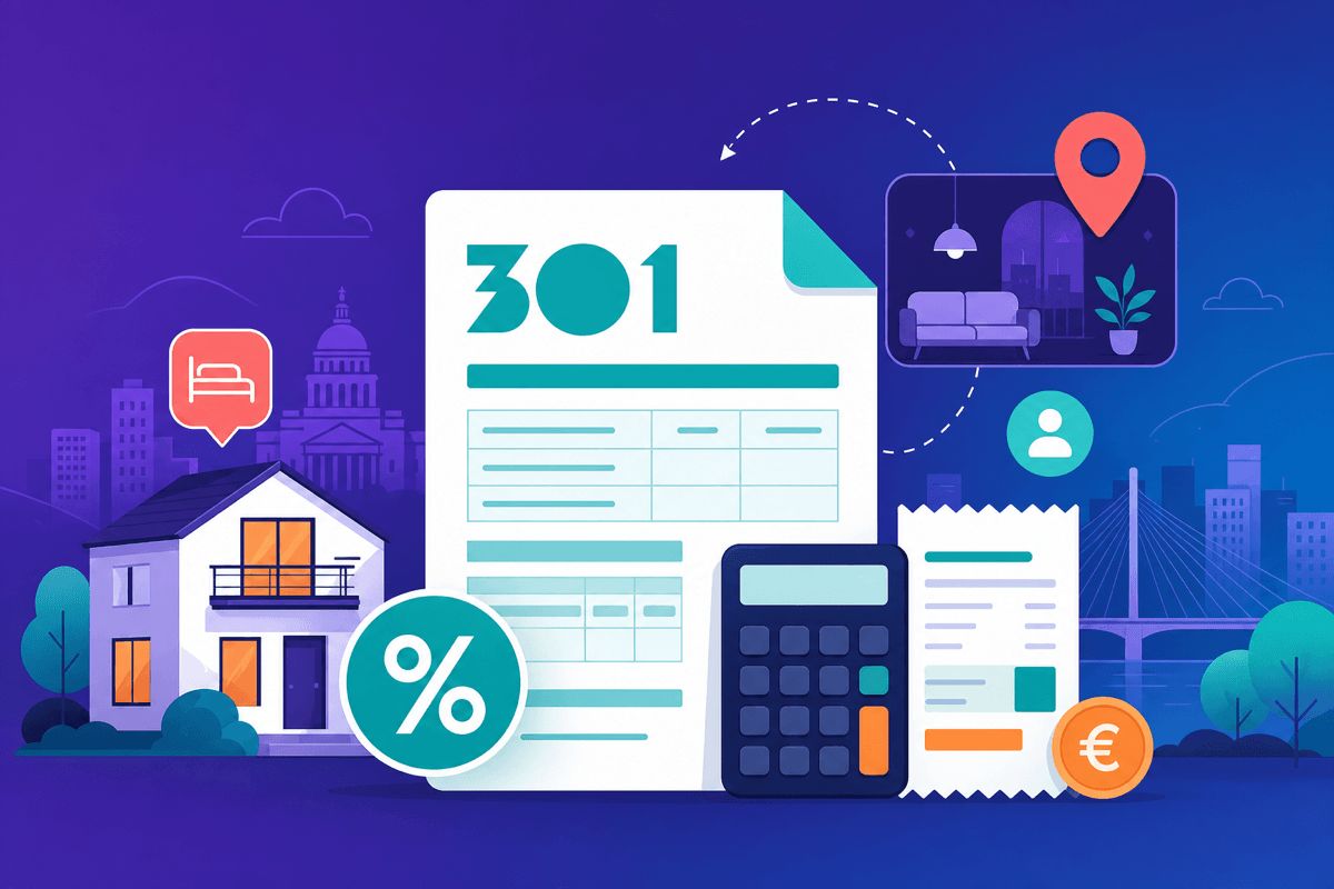 Formular 301 TVA comision Airbnb proprietar