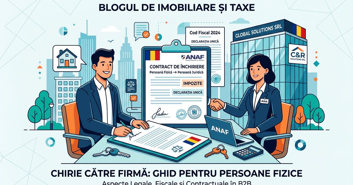 Persoană fizică închiriază unei firme SRL PFA