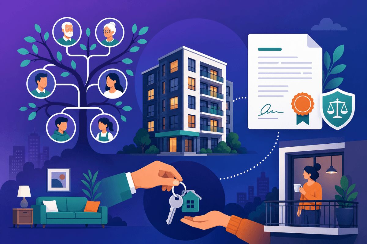 Moștenire apartament cu chiriaș contract închiriere