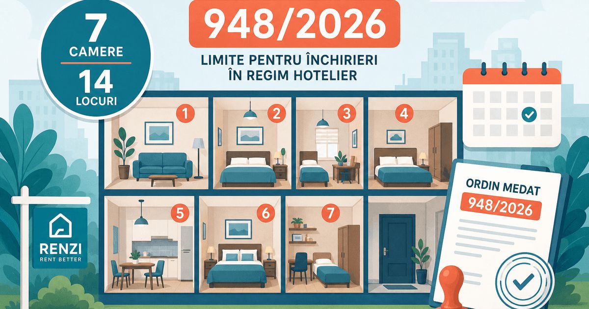 Ordin MEDAT 948/2026 — limită 7 camere și 14 locuri regim hotelier
