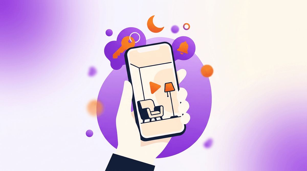 Vizionare virtuală și video tour cu telefonul pentru apartamentul de închiriat